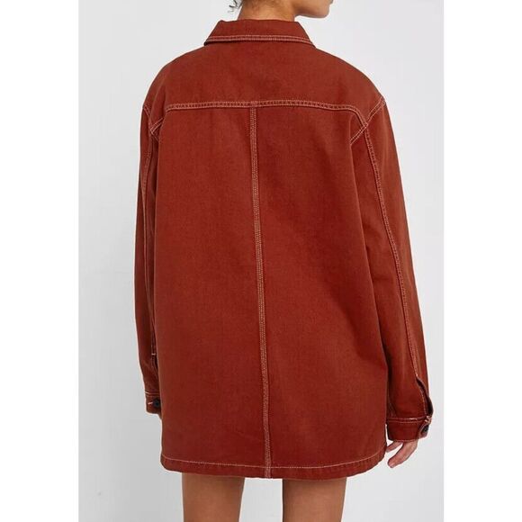 Urban Outfitters BDG Rust Contrast Stitch Workwear Jacket Size L - Picture 10 of 10